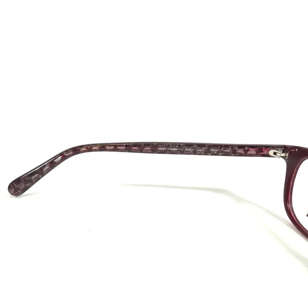 Coach Eyeglasses Frames HC6150 5584 Burgundy Glitter Sig C Red Square 53-17-140